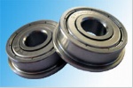 Metric chrome steel stainless steel flange bearing F696ZZ 6X15X5mm abec-1 to abec-7 C0 radial clearance